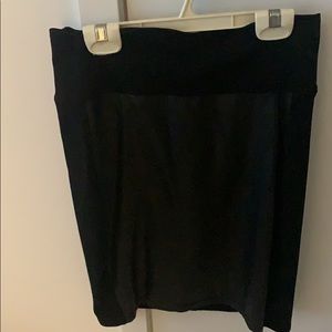 Aritzia half leather skirt